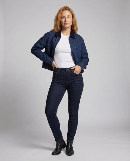 Damen Kurzblousonjacke Cordkragen Strukturiert - Eveloria