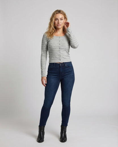 Damen Feinstrick Kurzcardigan Tailliert - Eveloria