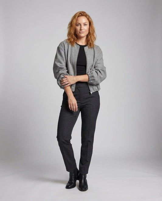 Damen Blousonjacke Kurz Ballonärmel - Eveloria