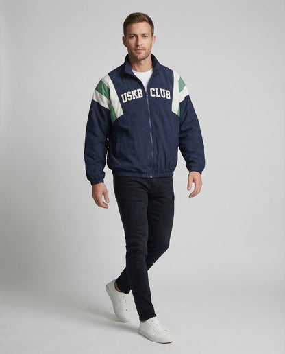 Unisex Retro Windbreaker Farbblock Jacke - Eveloria
