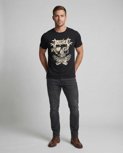 Unisex Baumwoll T-Shirt mit Blockschrift - Eveloria