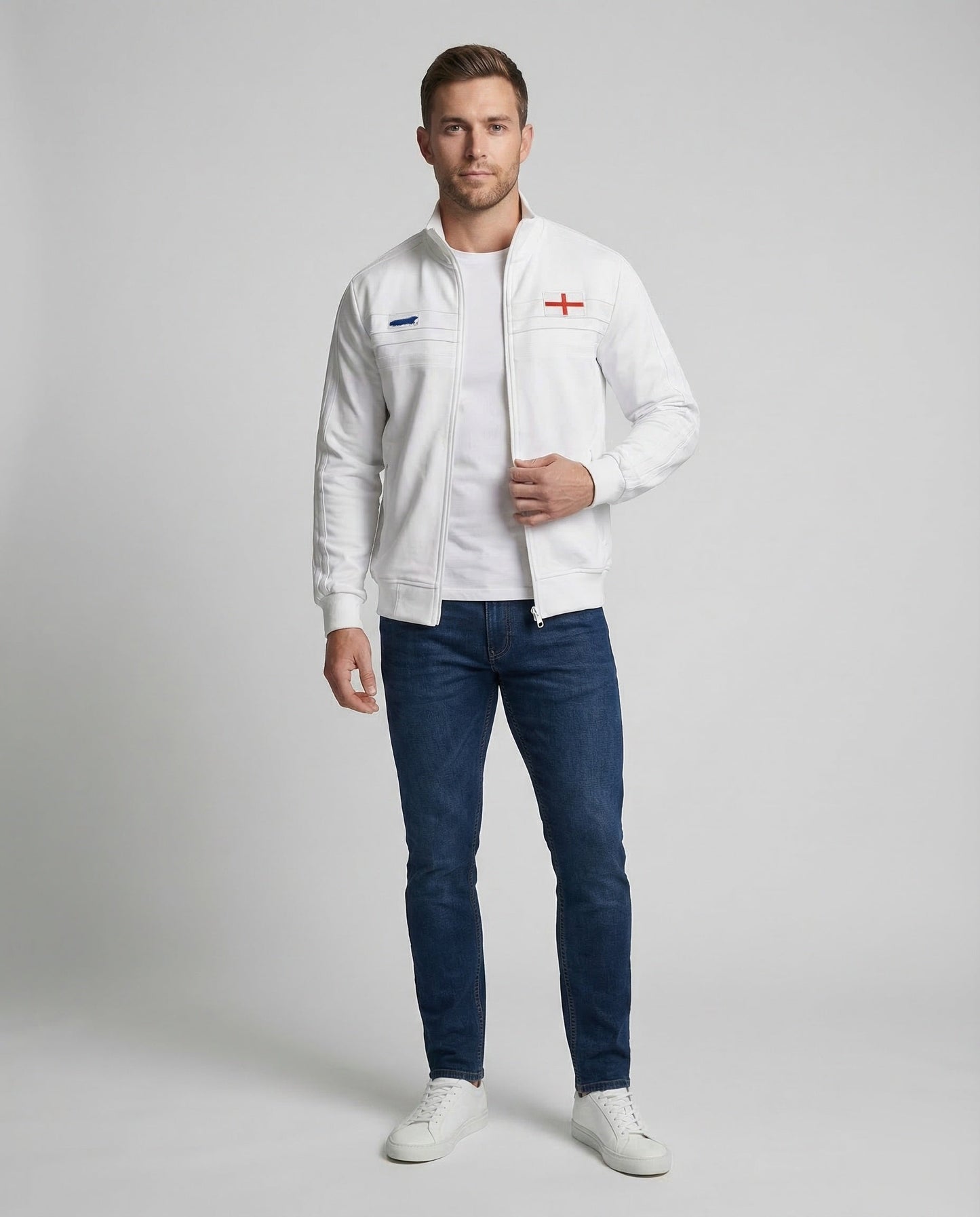 Unisex Trainingsjacke mit Kreuzpatch - Eveloria