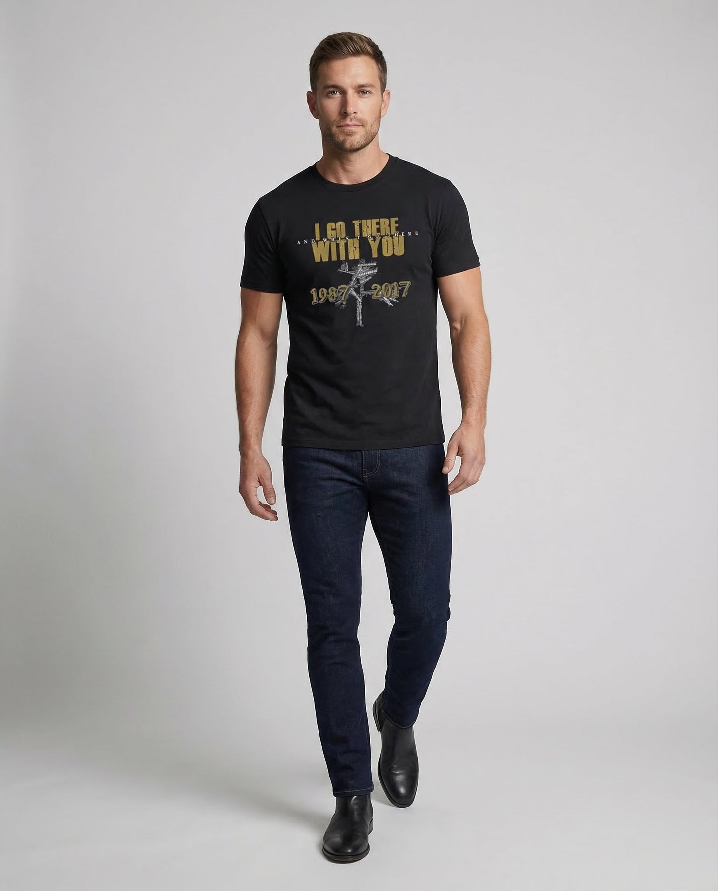 Unisex Statement T-Shirt mit Typografie-Print - Eveloria
