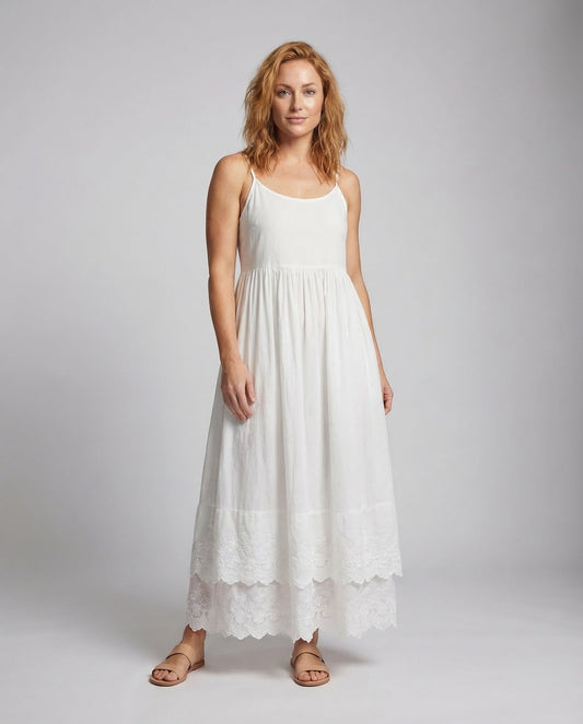 Damen Maxikleid Spaghettiträger Boho-Stil - Eveloria