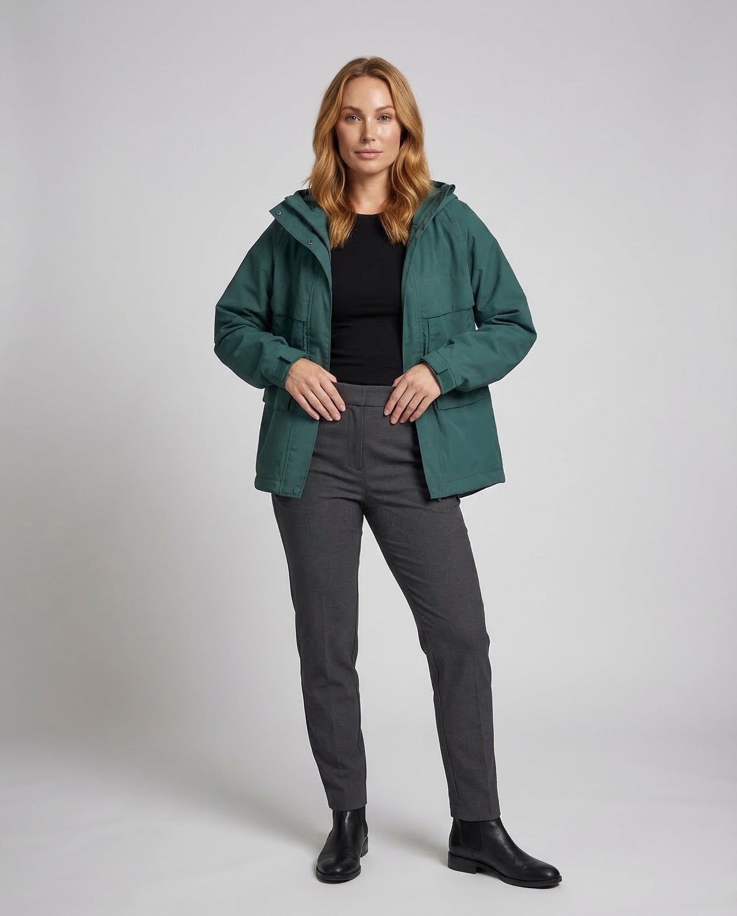 Damen Outdoorjacke Wasserabweisend Mit Kapuze - Eveloria