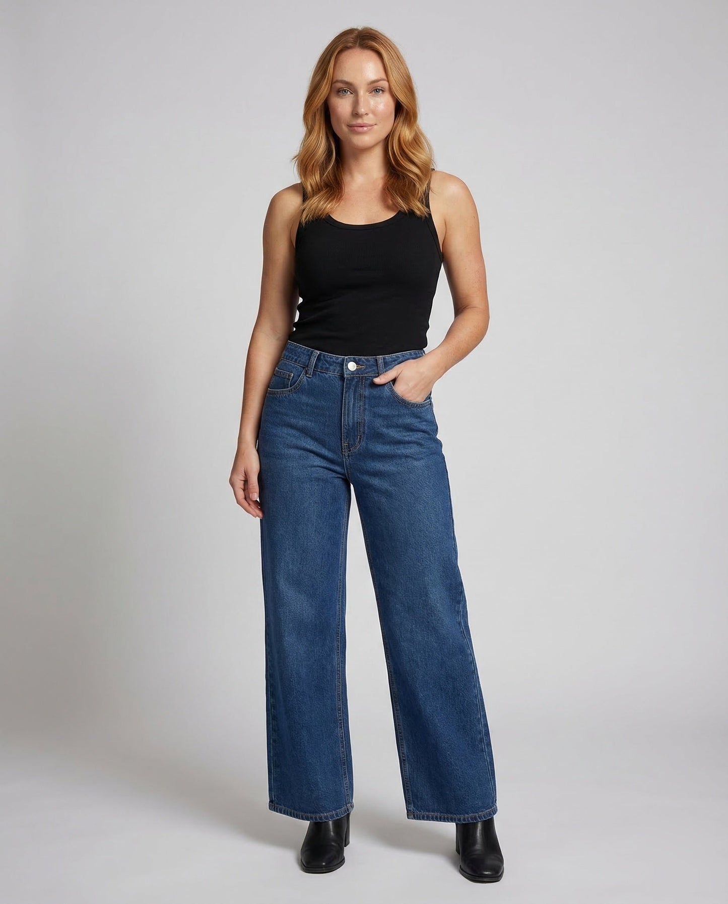 Damen Weicher Jeans A-Linie Maxirock - Eveloria