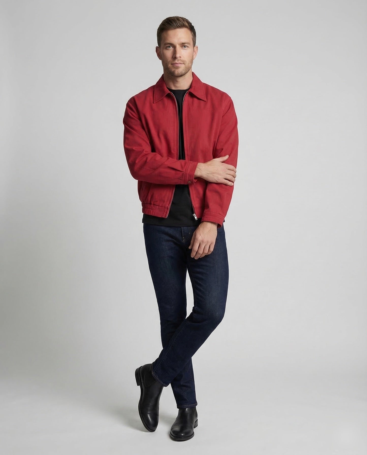 Herren Harrington-Jacke Mit Reißverschluss - Eveloria