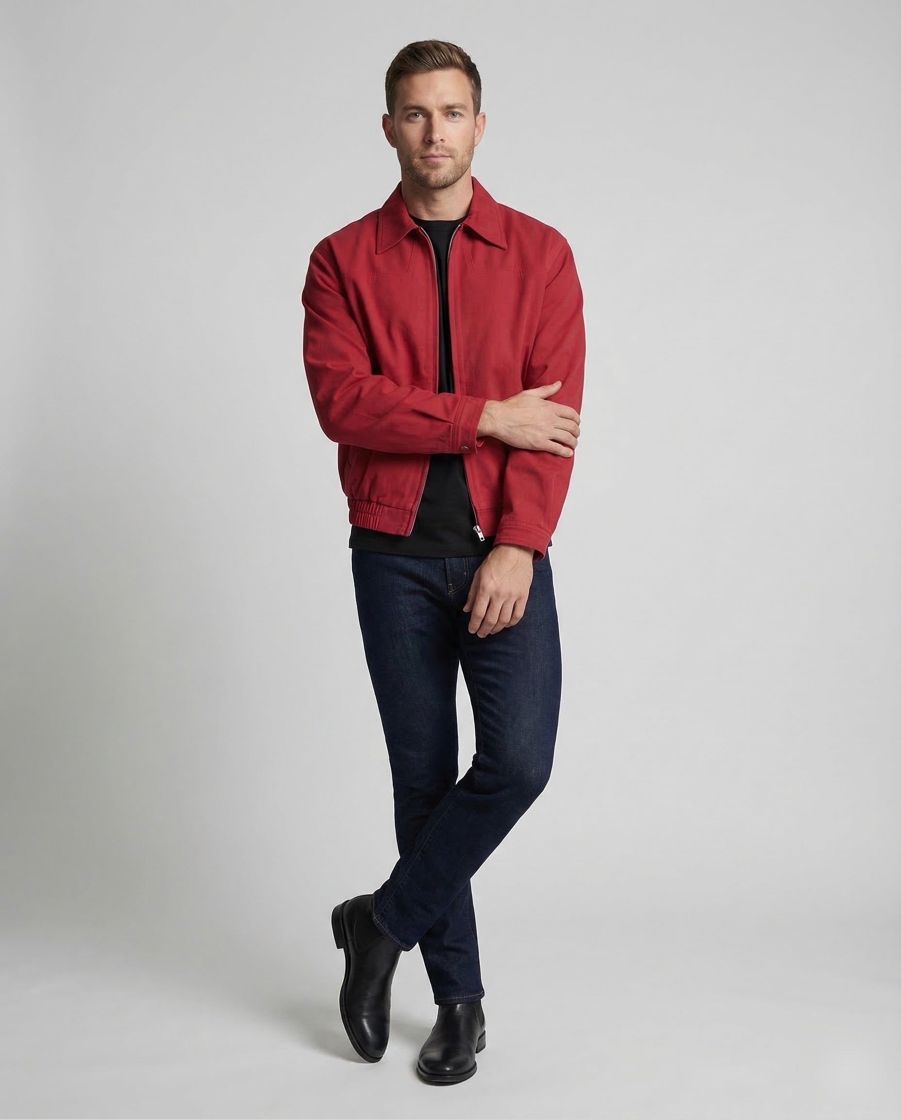 Herren Harrington-Jacke Mit Reißverschluss - Eveloria