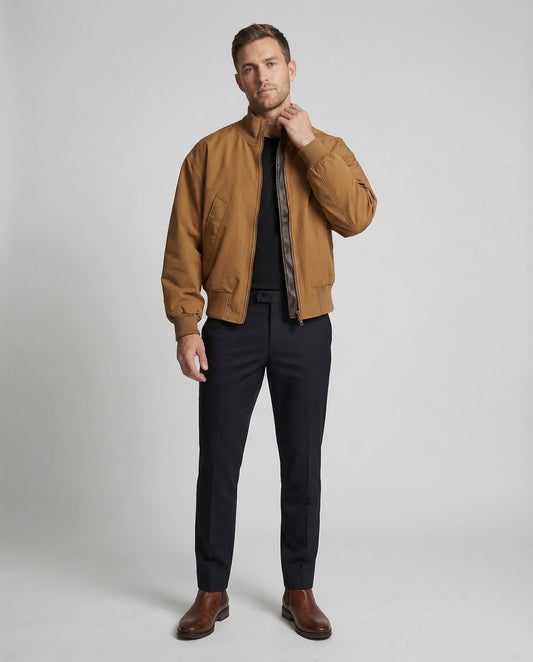 Herren Bomberjacke Klassischer Schnitt - Eveloria