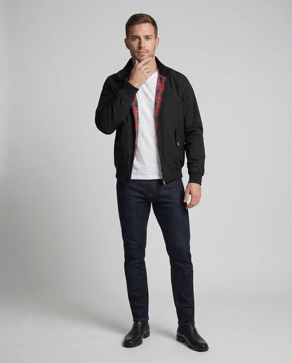 Herren Kurzjacke Kariertes Futter - Eveloria
