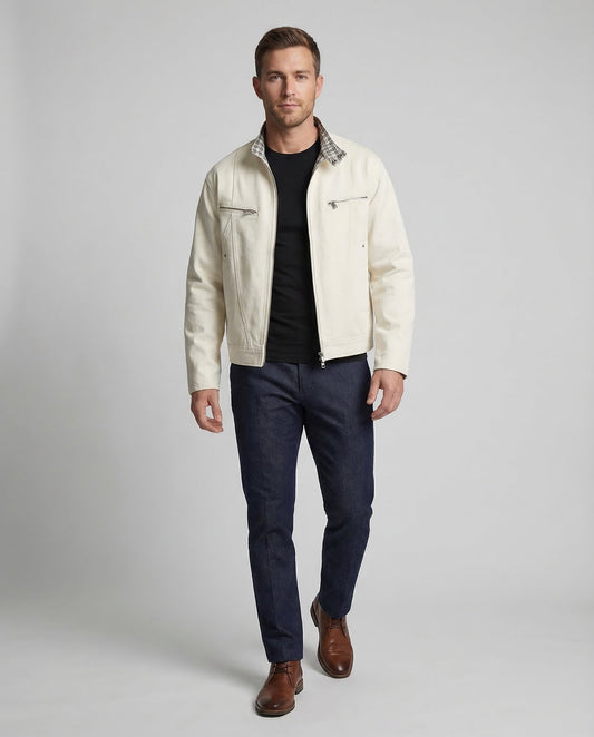 Herren Zipjacke Stehkragen Urban - Eveloria
