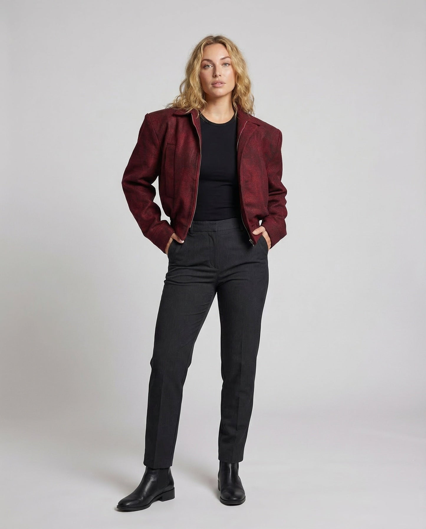Unisex Kurzjacke Kastig Schulterpartie - Eveloria