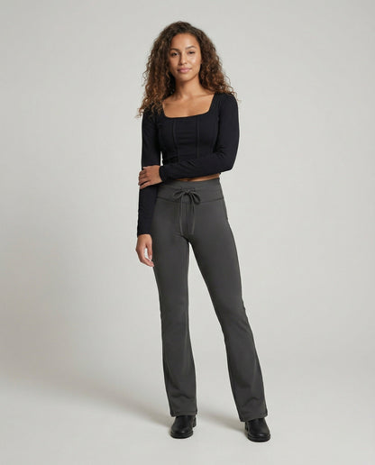 Damen Stretchhose Ausgestellt Formender Bund - Eveloria