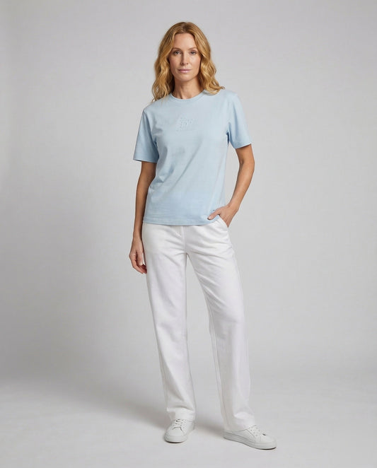 Damen Chinohose Weites Bein Hochgeschnitten - Eveloria