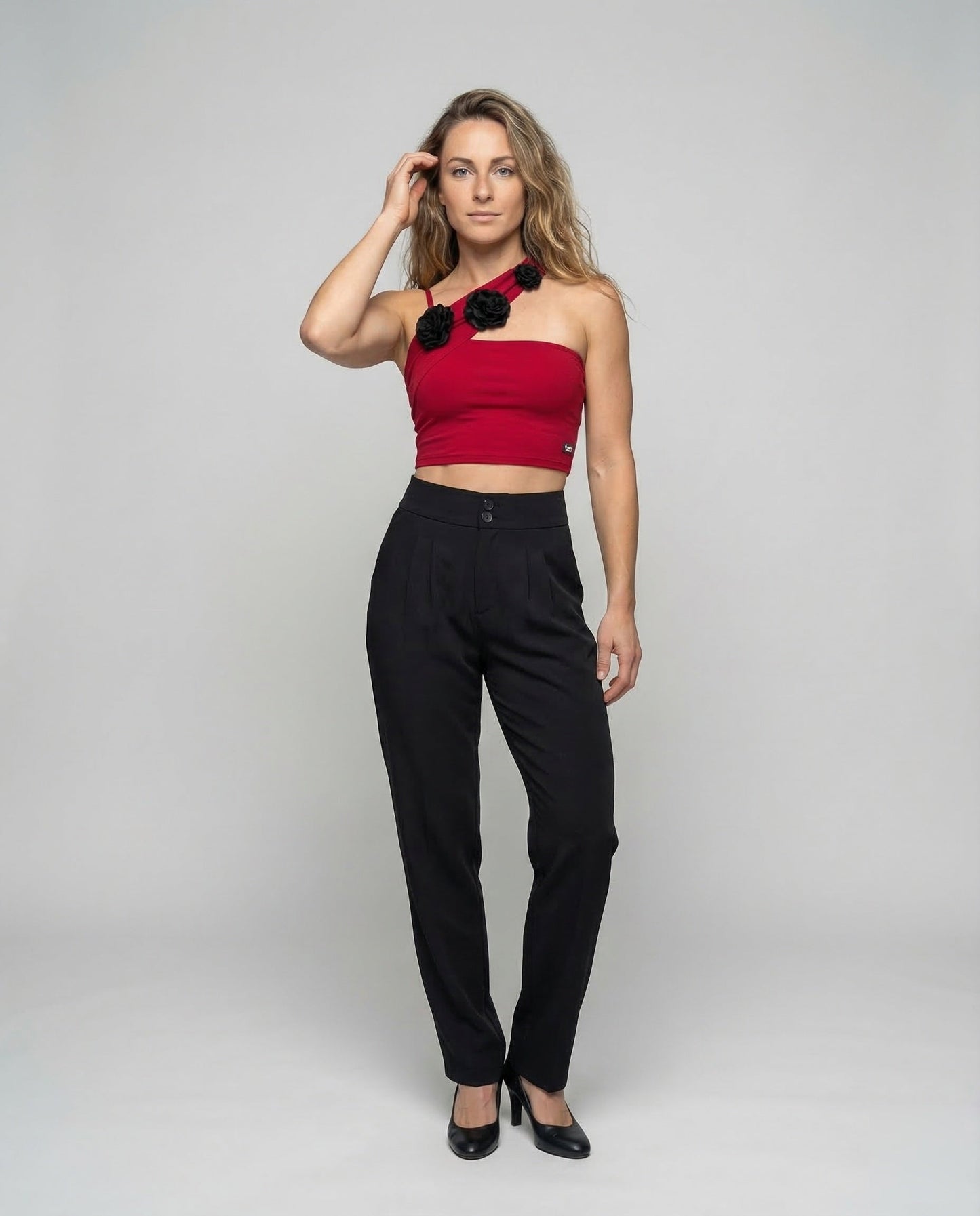 Damen Bundfaltenhose mit Dezentem Reißverschluss - Eveloria