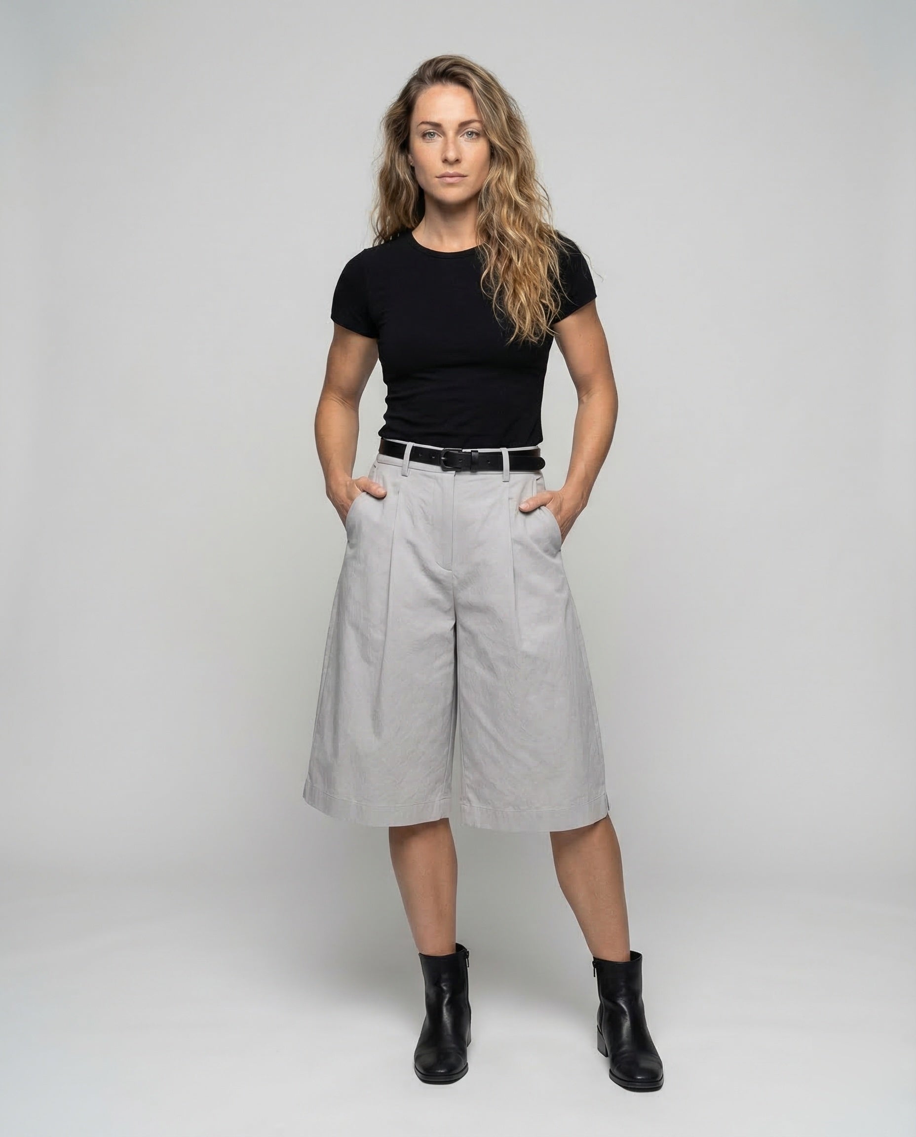 Damen Bermuda Shorts Leichter Twill - Eveloria