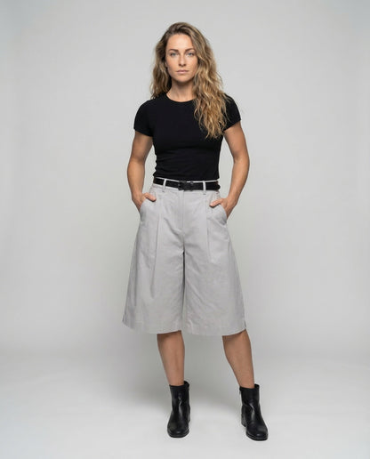 Damen Bermuda Shorts Leichter Twill - Eveloria