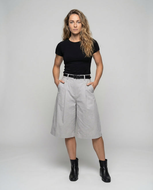 Damen Bermuda Shorts Leichter Twill - Eveloria