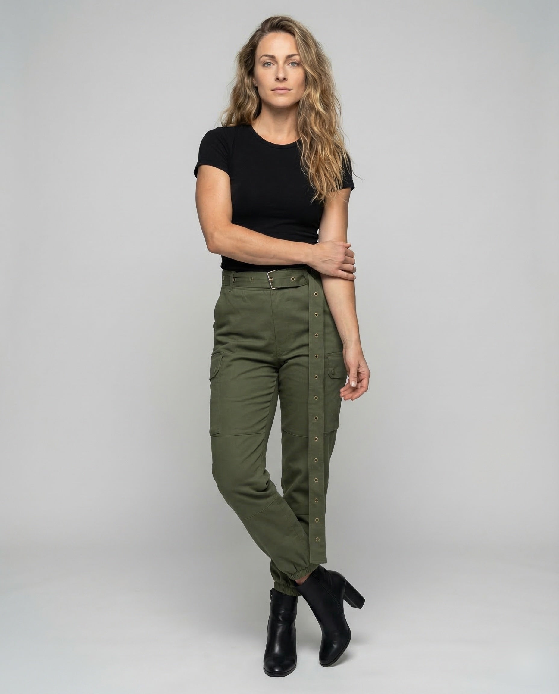 Damen Cargohose Konisch Geschnitten Slim Fit - Eveloria
