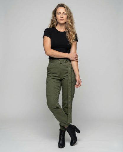 Damen Cargohose Konisch Geschnitten Slim Fit - Eveloria