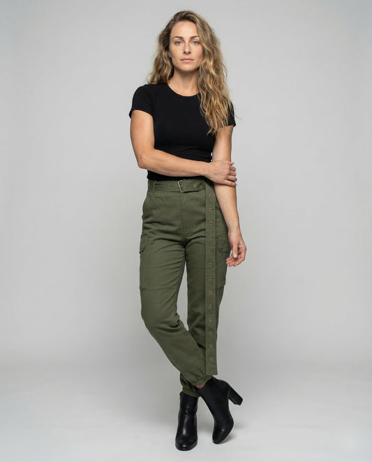 Damen Cargohose Konisch Geschnitten Slim Fit - Eveloria
