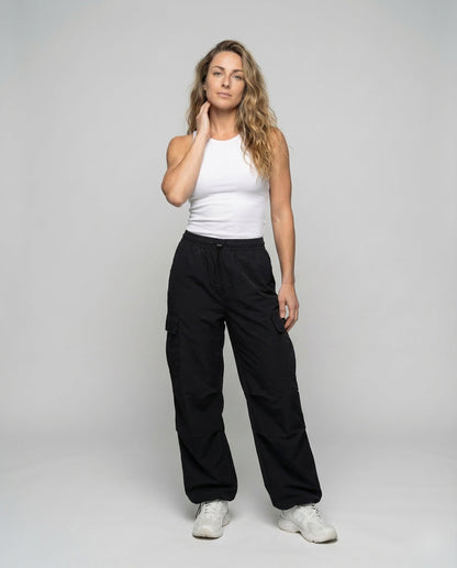 Damen Workwear Baggyhose Überschnittener Schritt - Eveloria
