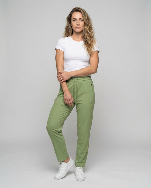 Damen Struktur-Loungehose Gerades Bein - Eveloria