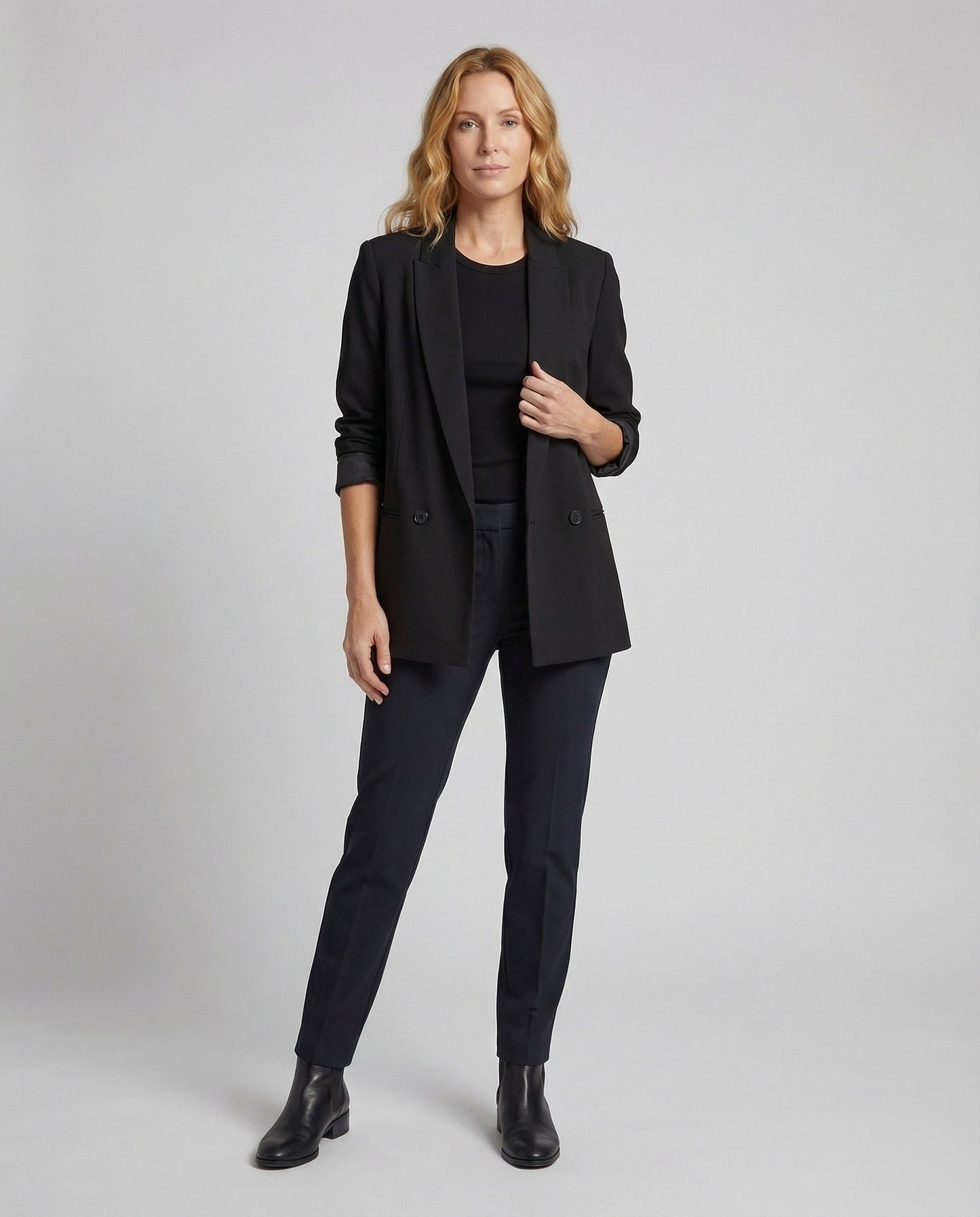 Damen Oversize Blazer mit Schulterpolstern - Eveloria