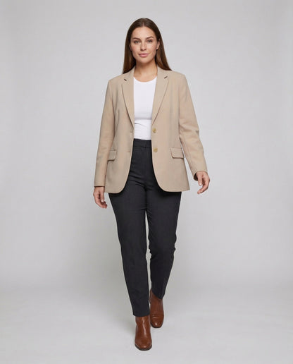 Damen Business Blazer Soft Schultern - Eveloria
