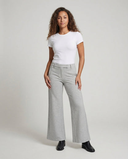 Damen High-Waist-Schlaghose Crop-Style - Eveloria