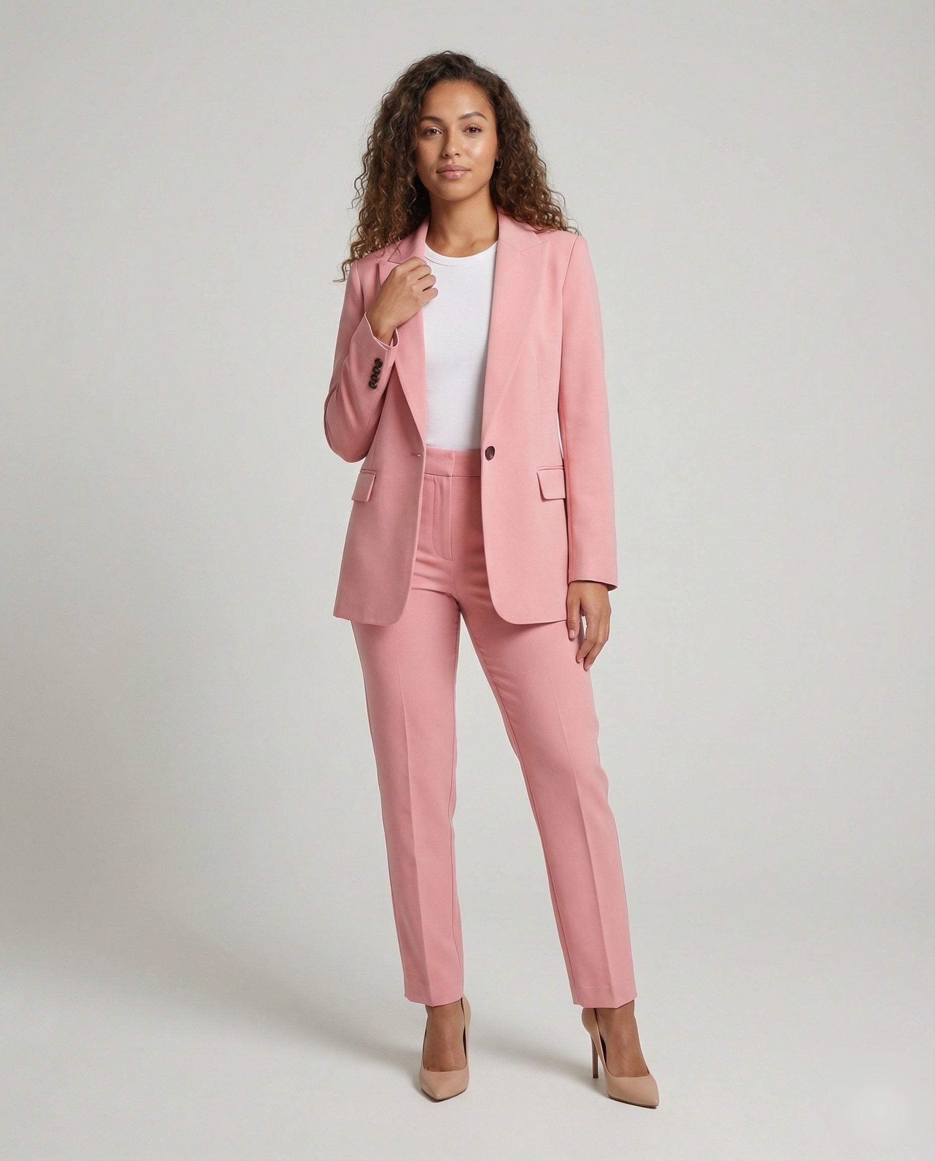 Damen Zweiteiler Anzugset Langblazer - Eveloria