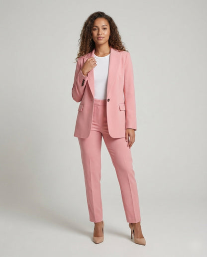 Damen Zweiteiler Anzugset Langblazer - Eveloria