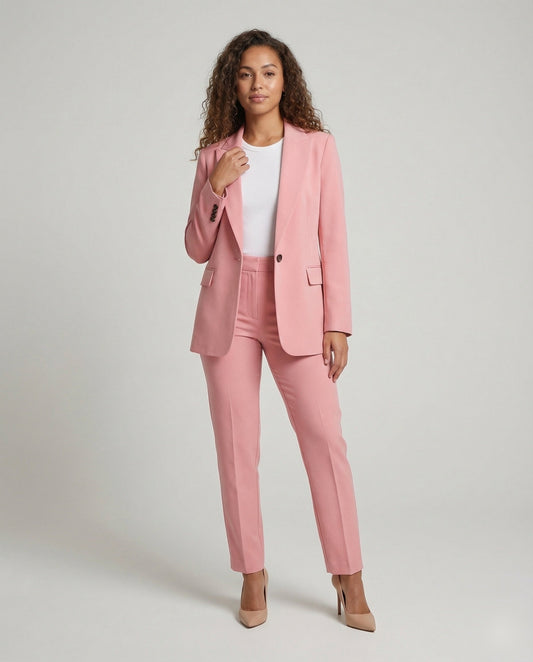 Damen Zweiteiler Anzugset Langblazer - Eveloria