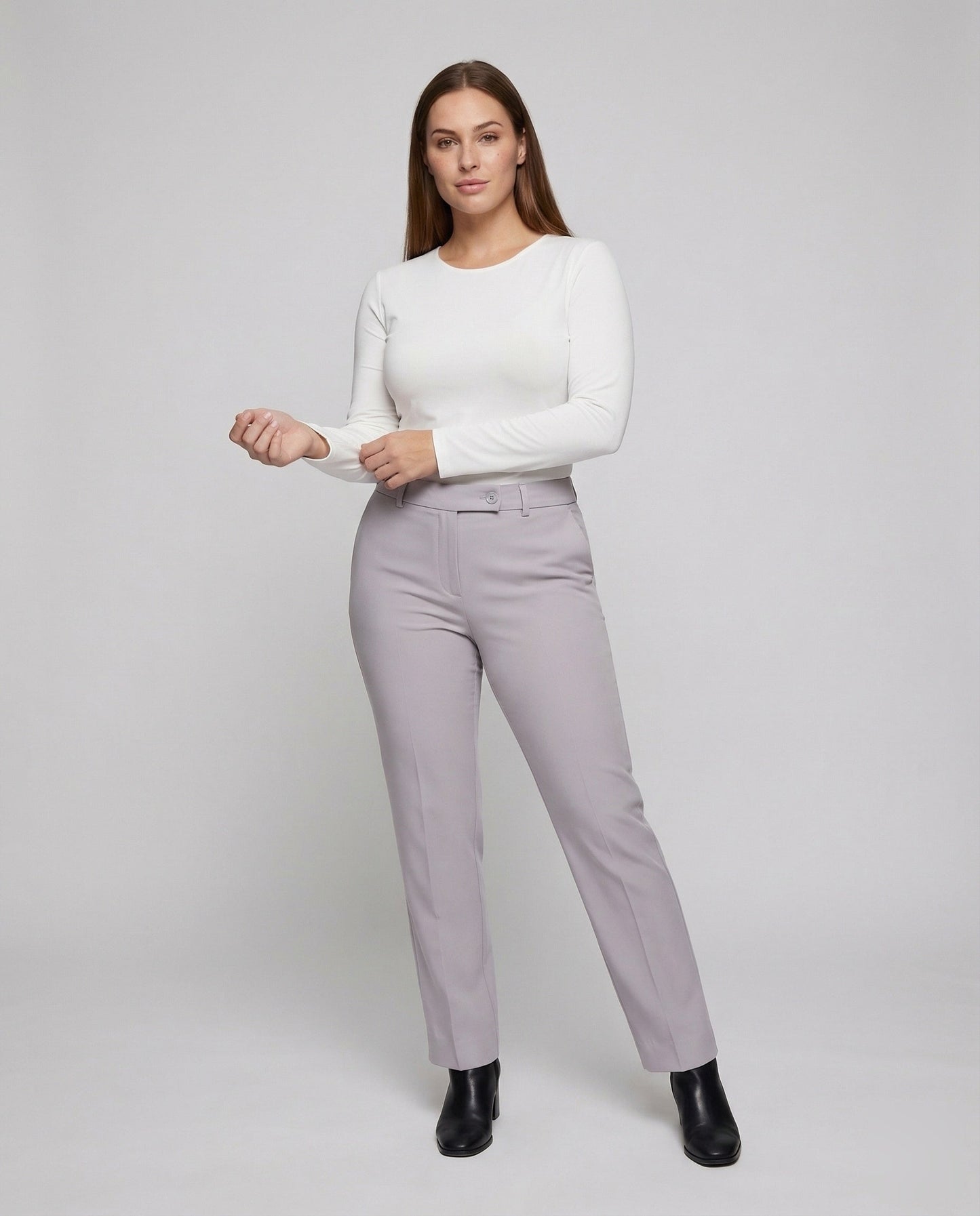 Damen Stretchhose Mittelhoher Bund - Eveloria