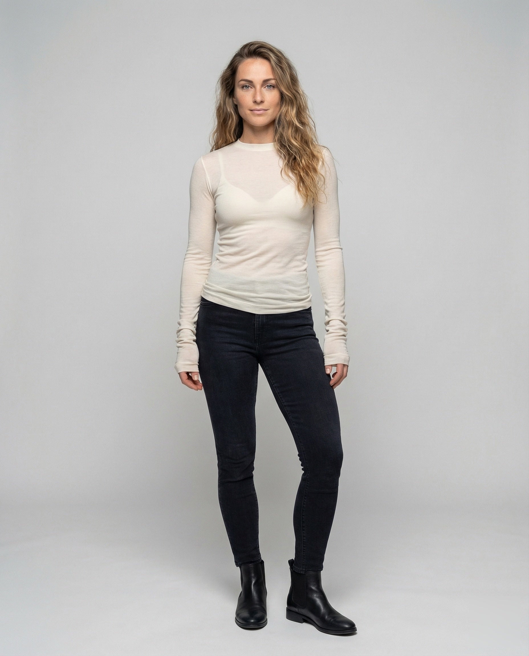 Damen Langarmshirt Extra Langes Bündchen - Eveloria