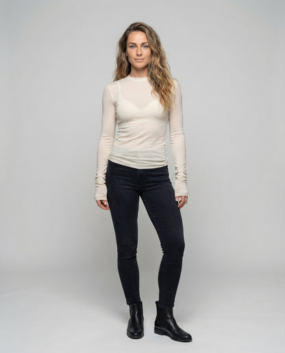 Damen Langarmshirt Extra Langes Bündchen - Eveloria