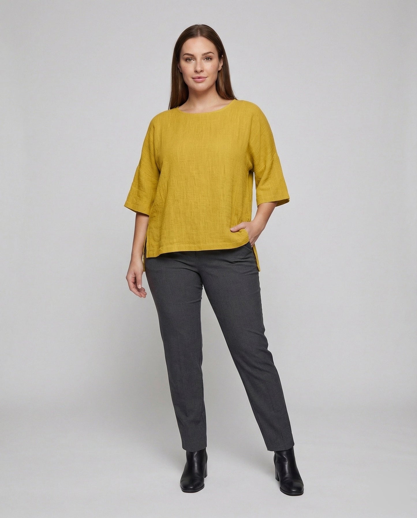Damen Oversize Tunika Fledermausärmel - Eveloria