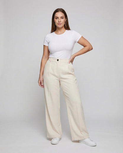 Damen Palazzohose Taillenhohe Bügelfalte - Eveloria