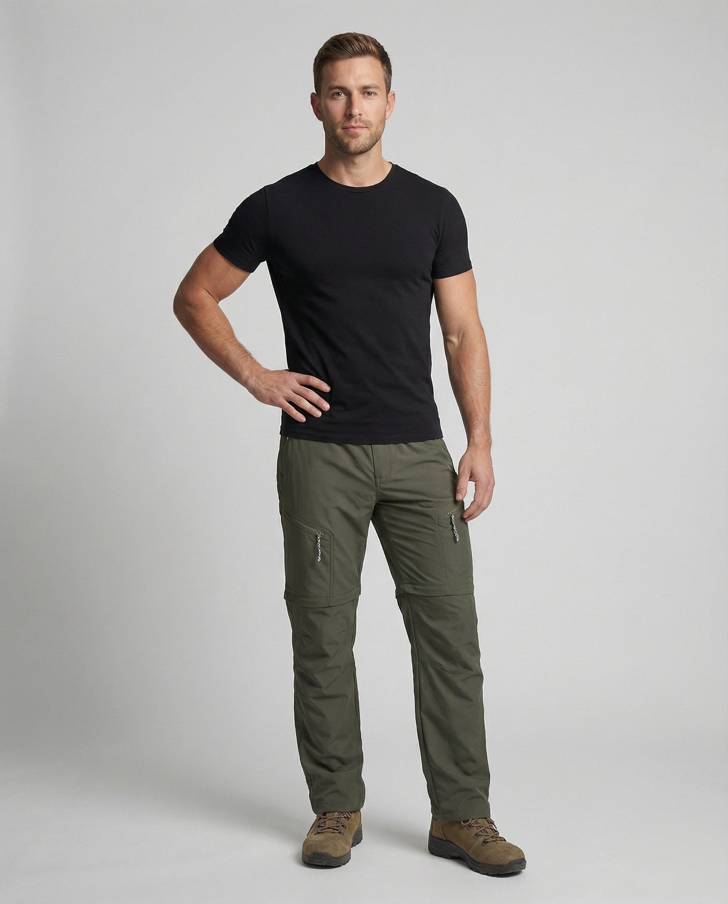 Herren Reisehose mit Clip-Gürtel - Eveloria
