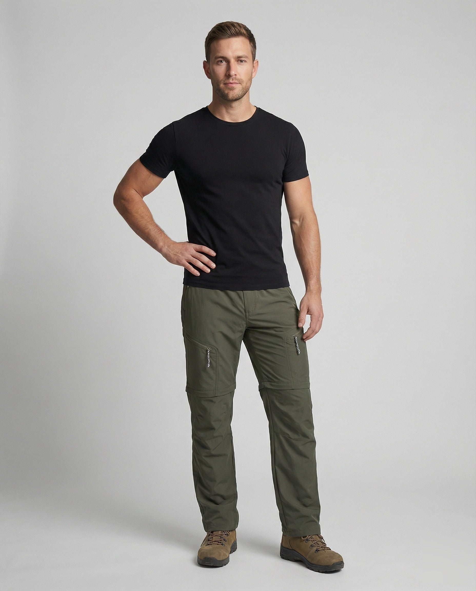 Herren Reisehose mit Clip-Gürtel - Eveloria