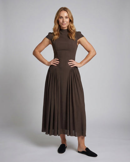 Damen Maxikleid Taillierte Korselett-Passform - Eveloria