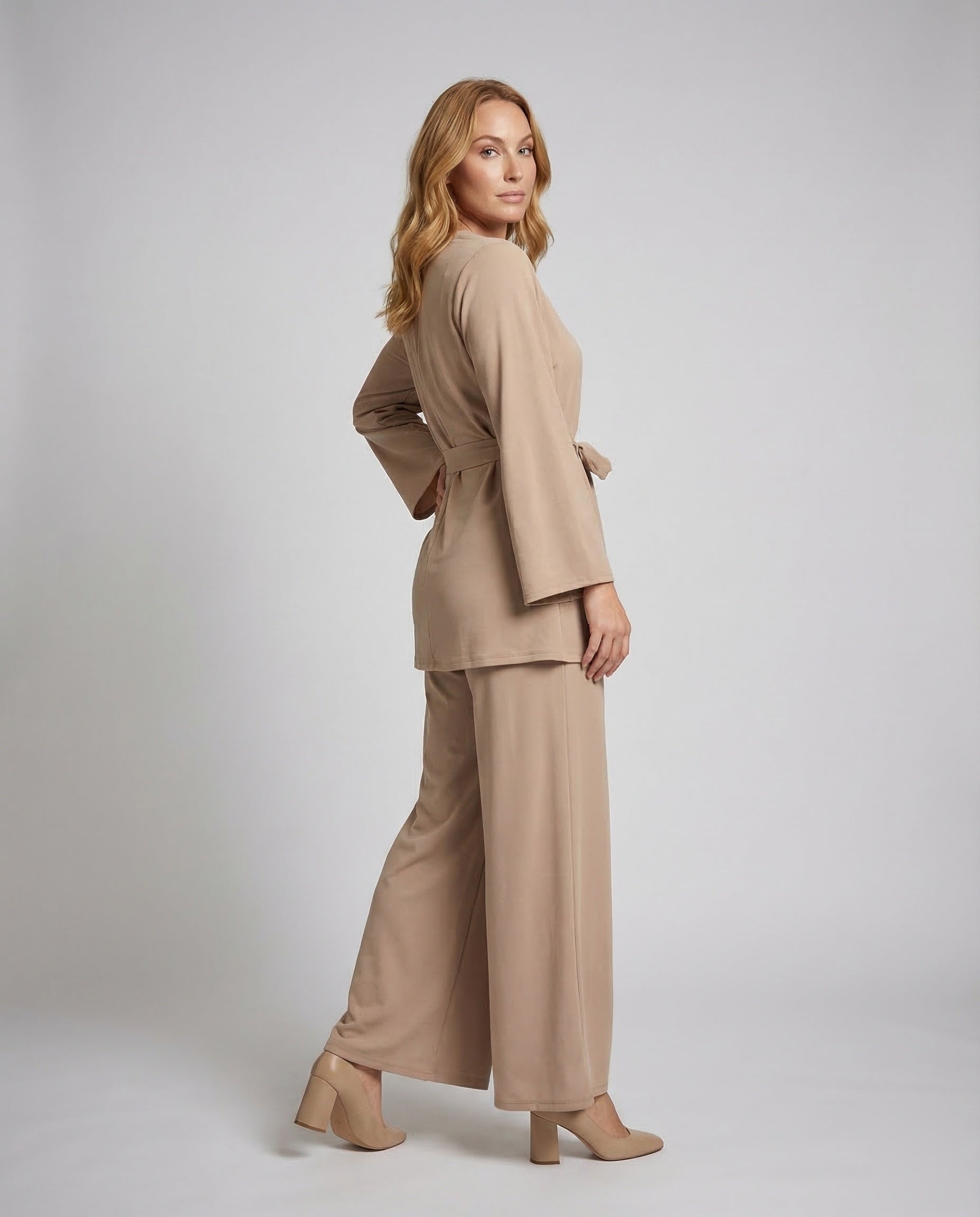 Damen Tunika Hosen Set Kimono Ärmel - Eveloria
