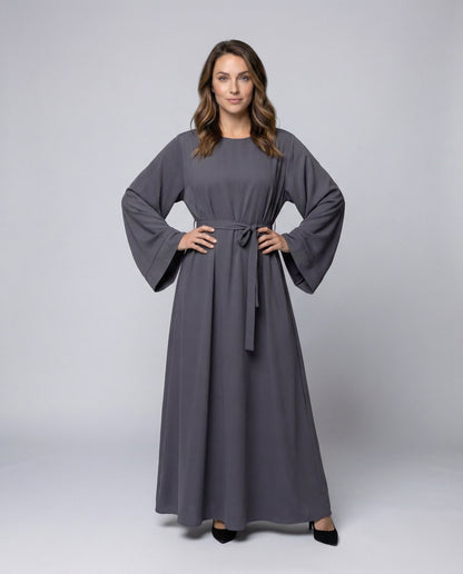 Damen Abaya-Kleid mit weiten Ärmelbahnen - Eveloria