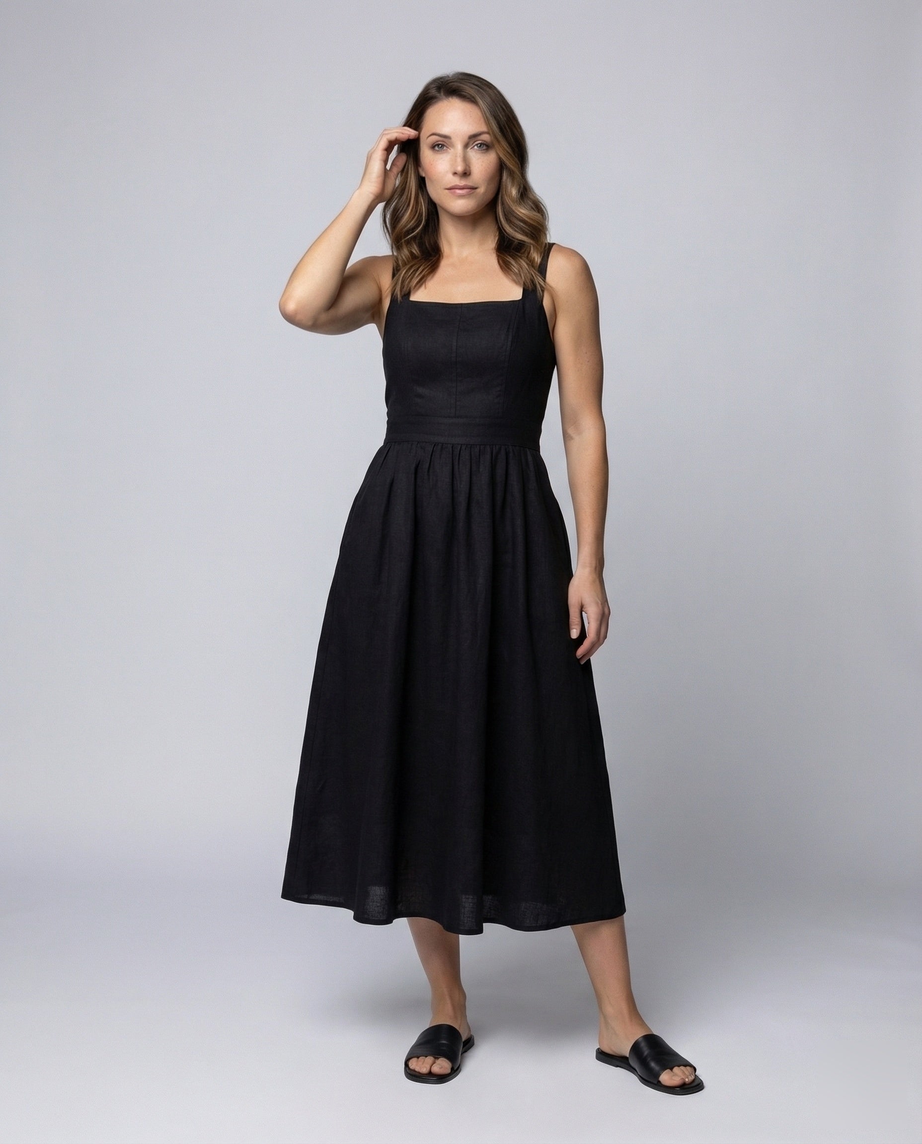 Damen Trägerkleid Mit Korselett-Passform - Eveloria