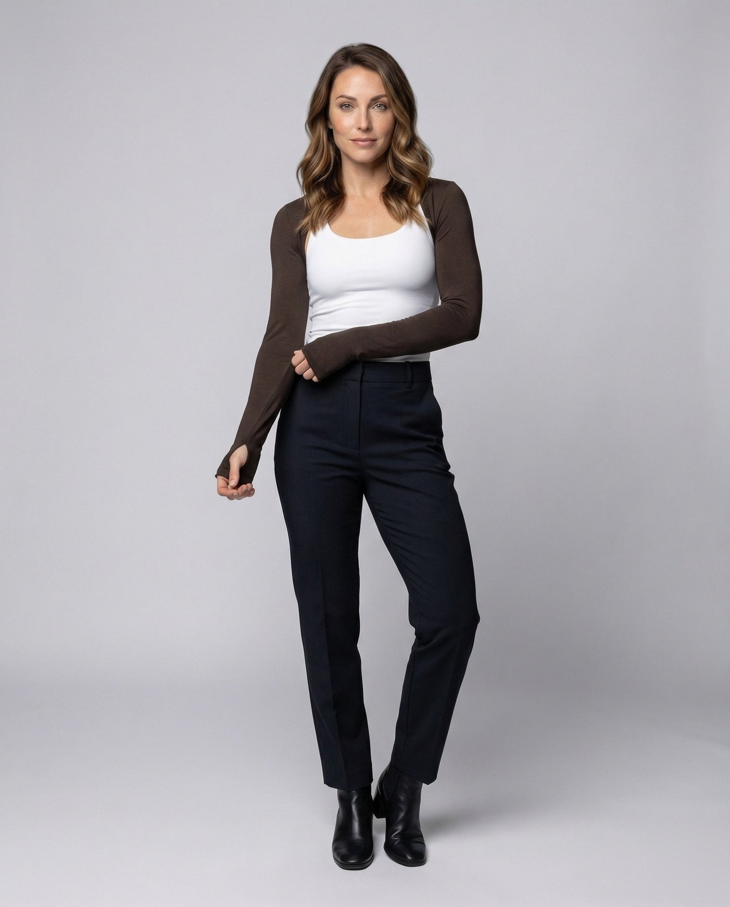 Damen Feinstrick-Bolero Raglan Ärmel Schmal Schwarz - Eveloria