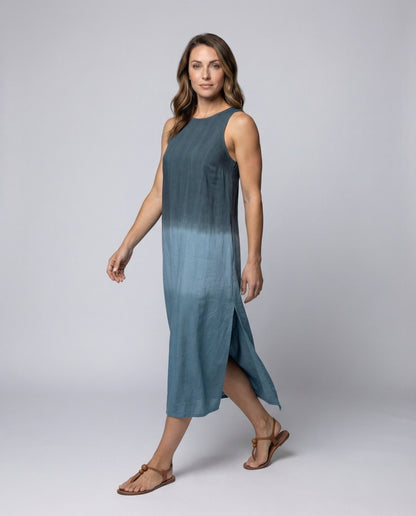 Damen Ärmelloses Maxikleid mit Seitenschlitz - Eveloria