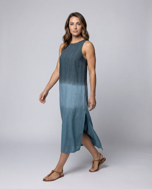 Damen Ärmelloses Maxikleid mit Seitenschlitz - Eveloria
