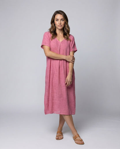 Damen Maxikleid Musselin Kaftan-Schnitt Locker - Eveloria