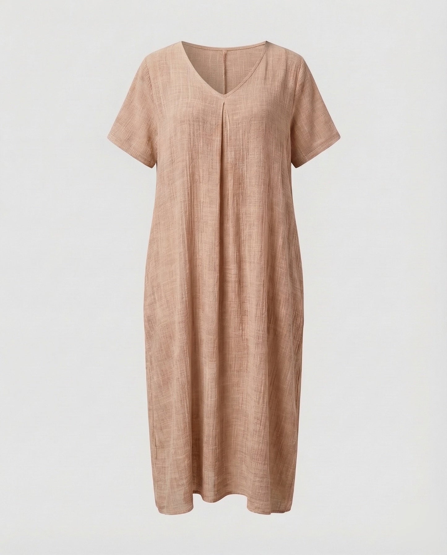 Damen Maxikleid Musselin Kaftan-Schnitt Locker