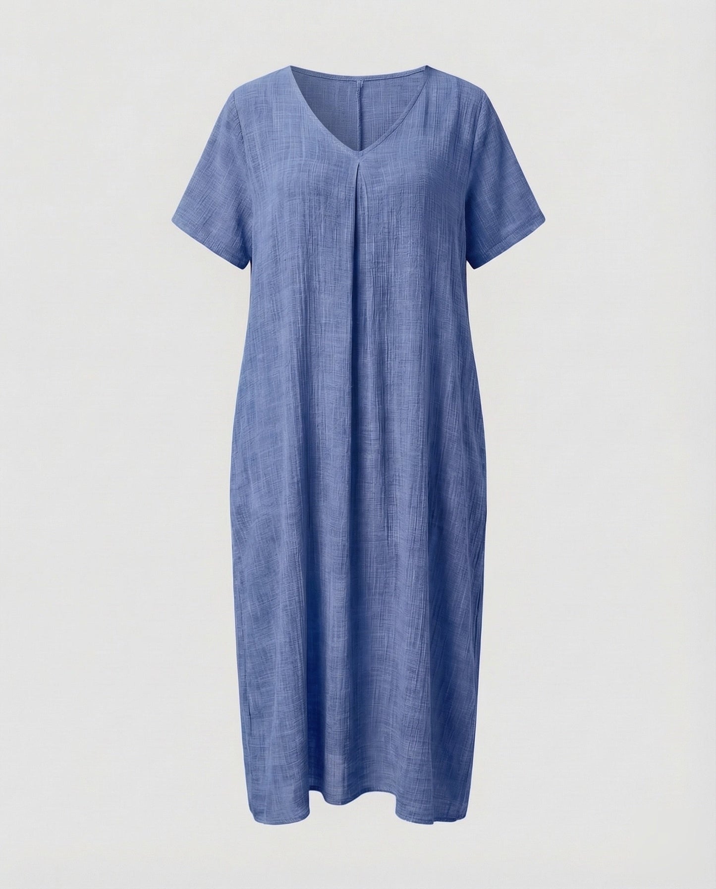 Damen Maxikleid Musselin Kaftan-Schnitt Locker
